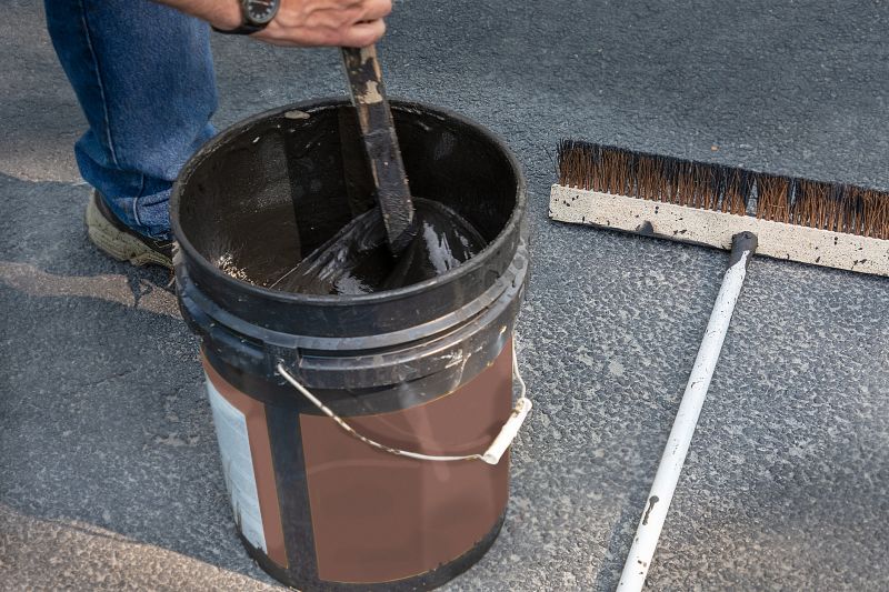 Blacktop Sealcoating detail